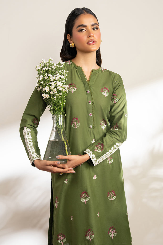 2PC EMBROIDRED SHIRT WITH EMBROIDRED TROUSER-3204