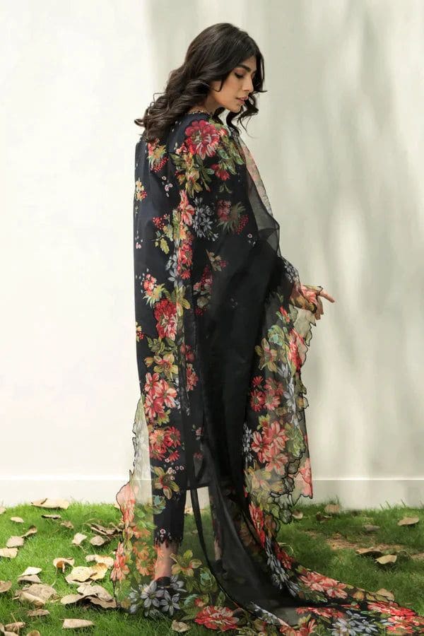 3 Pieces Fully Printed Karandi Suit With Printed Trouser